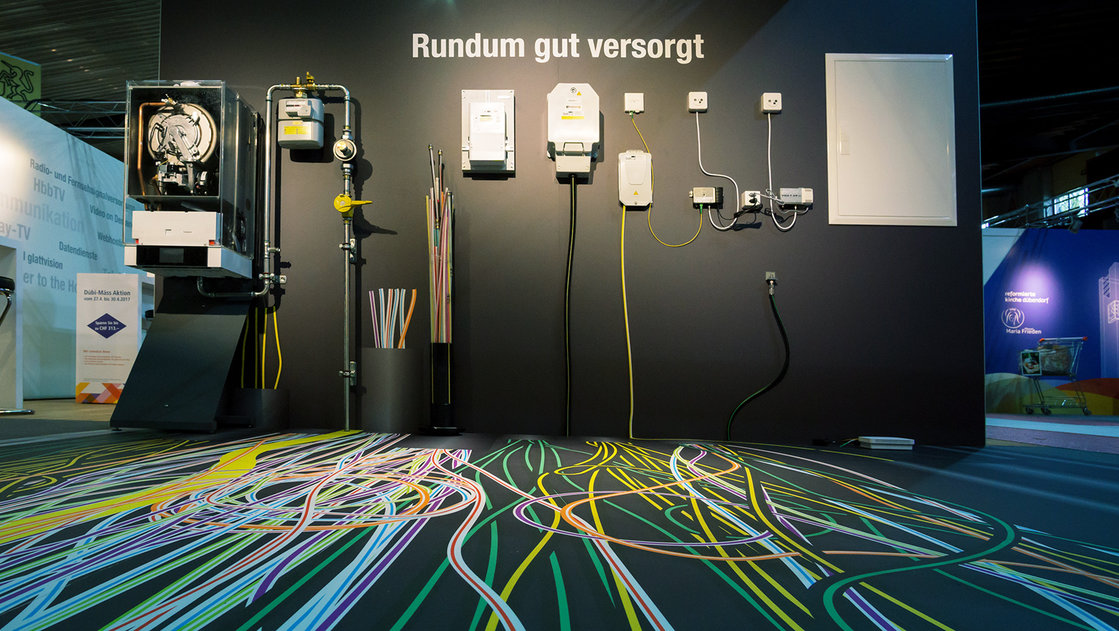 Rundum gut versorgt - Messeauftritt